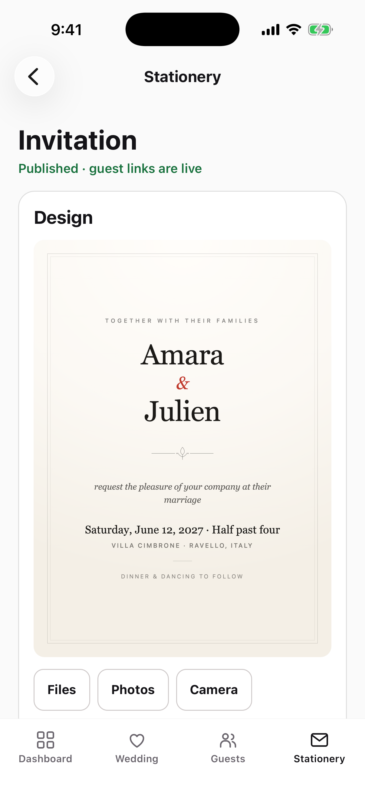 Invitation